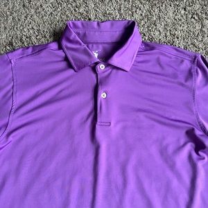 F&G Tech Golf Polo Shirt Large North Oaks Golf Club Minnesota Purple